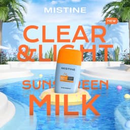 Mistine ULTRA PROTECTION CLEAR&LIGHT SUNSCREEN MILK SPF50+ PA++++
