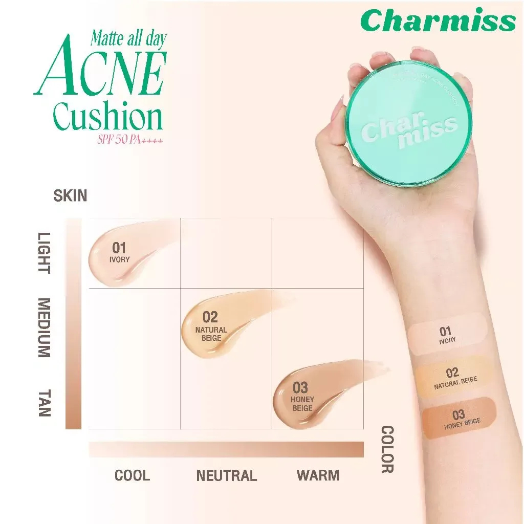Charmiss Charmiss Matte All Day Acne Cushion SPF 50 PA++++